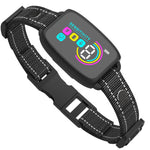 Adjustable anti-bark collar with color LCD display