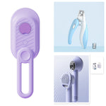 Stainless-steel pet nail trimmer with ergonomic handle