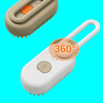 Soft silicone cat and dog grooming brush for loose fur